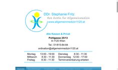 Mag. DDr. Stephanie Fritz Webseite