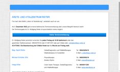 Dr. Wolfgang Reiter Webseite