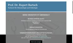 Priv.Doz. Dr. Rupert Alois Bartsch Webseite