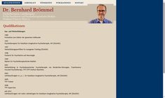Dr. Bernhard Brömmel Webseite
