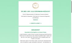 Dr. Julia Grohmann-Hezoucky Webseite