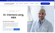 Dr. Clemens Lang Webseite