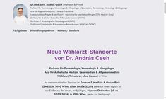 Dr. Andras Cseh Webseite