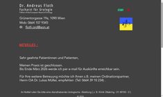 Dr. Andreas Floth Webseite