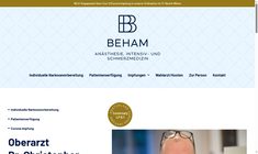 Dr. Christopher Beham MSc Webseite