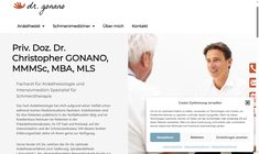 Priv.Doz. Dr. Christopher Gonano MMMSc MBA MLS Webseite