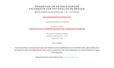 Dr. Antonia Michaela Korger Webseite