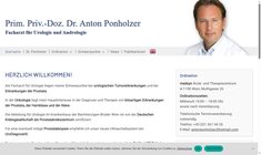 Priv.Doz. Dr. Anton Rudolf Maria Ponholzer Webseite