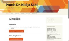 Dr. Nadja Sahl Webseite