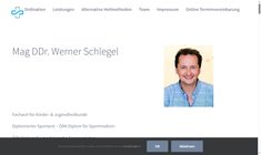 Mag. DDr. Werner Schlegel Webseite