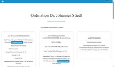 Dr. Johannes Stiedl Webseite