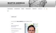 Assoc.Prof.Priv.Doz. Dr. Martin Andreas MBA PhD Webseite