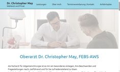 Dr. Christopher May Webseite