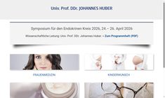 Ao.Univ.Prof. DDr. Johann Huber Webseite