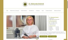 Dr. Aleksandra Koletnik Webseite