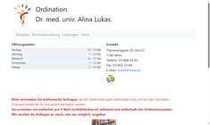 Dr. Alina Lukas Webseite