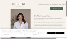 Dr. Marina Ardeljan Webseite