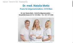 Dr. Natasa Matis Webseite