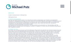 Dr. Michael Putz Webseite