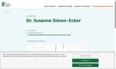 Dr. Susanne Simon-Ecker Webseite