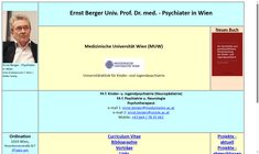 Univ.Prof. Dr. Ernst Berger Webseite