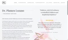 Dr. Plamen Lozano Webseite