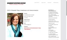 Dr. Elisabeth Teply Webseite