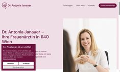 Dr. Antonia Janauer Webseite