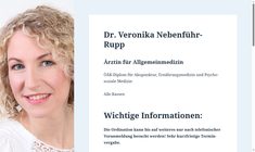 Dr. Veronika Nebenführ-Rupp Webseite