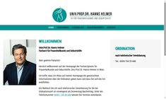 Univ.Doz. Dr. Hanns Helmer Webseite