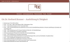 Dr. Gerhard Bonner Webseite