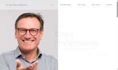Dr. Klaus Hohensinner Webseite