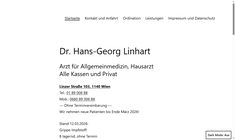 Dr. Hans-Georg Linhart Webseite