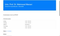 Univ.Doz. Dr. Mahmood Manavi Webseite