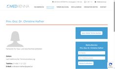 Priv.Doz. Dr. Christine Hafner Webseite
