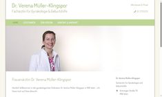 Dr. Verena Müller-Klingspor Webseite