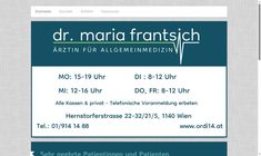Dr. Maria Frantsich Webseite