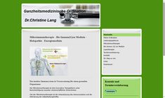 Dr. Christine Lang Webseite