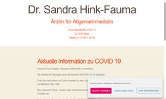 Dr. Sandra Hink-Fauma Webseite