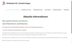 Dr. Camelia-Vasilica Gagea Webseite