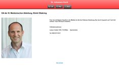 Dr. Johannes Koch Webseite