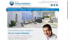 Priv.Doz. Dr. Jochen Hofstätter Webseite