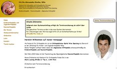 Dr. Alexander Krebs Webseite
