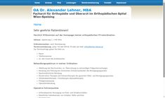 Dr. Alexander Lehner Webseite