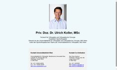Priv.Doz. Dr. Ulrich Koller Webseite