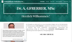 Dr. Andreas Gfrerrer MSc Webseite