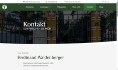 Univ.Prof.(SFPU) DDr. Ferdinand Waldenberger Webseite