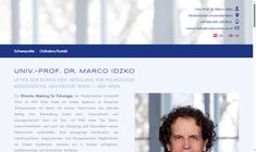 Univ.Prof. Dr. Marco Idzko Webseite