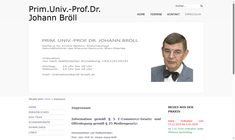 Ao.Univ.Prof. Dr. Johann Georg Bröll Webseite