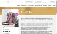 Dr. Melek Can Webseite